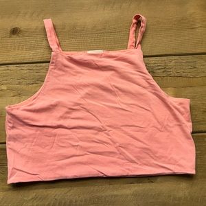 Pink Zara square neck crop top kids size 13 to 14